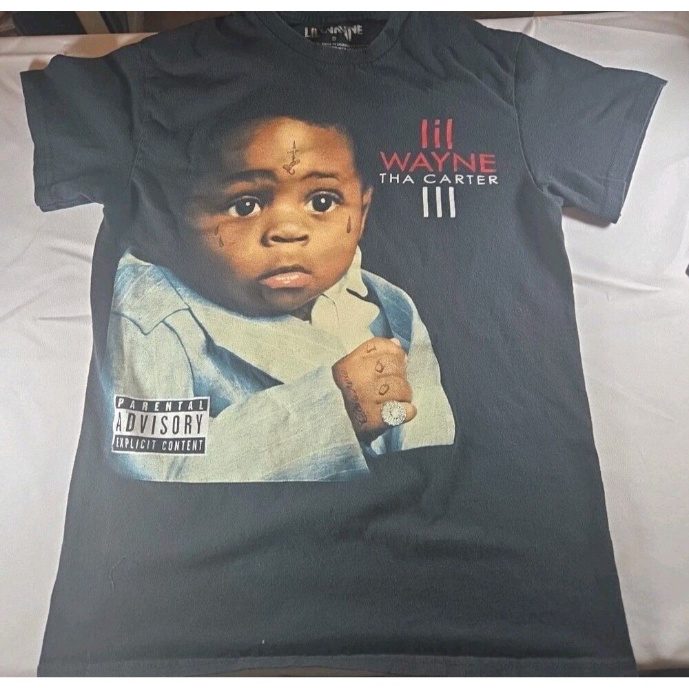 Lil Wayne Tha Carter III 3 Black T-Shirt Size Small